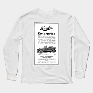 Humber - 15-40 4-5 Seater Tourer - 1927 Vintage Car Advert Long Sleeve T-Shirt